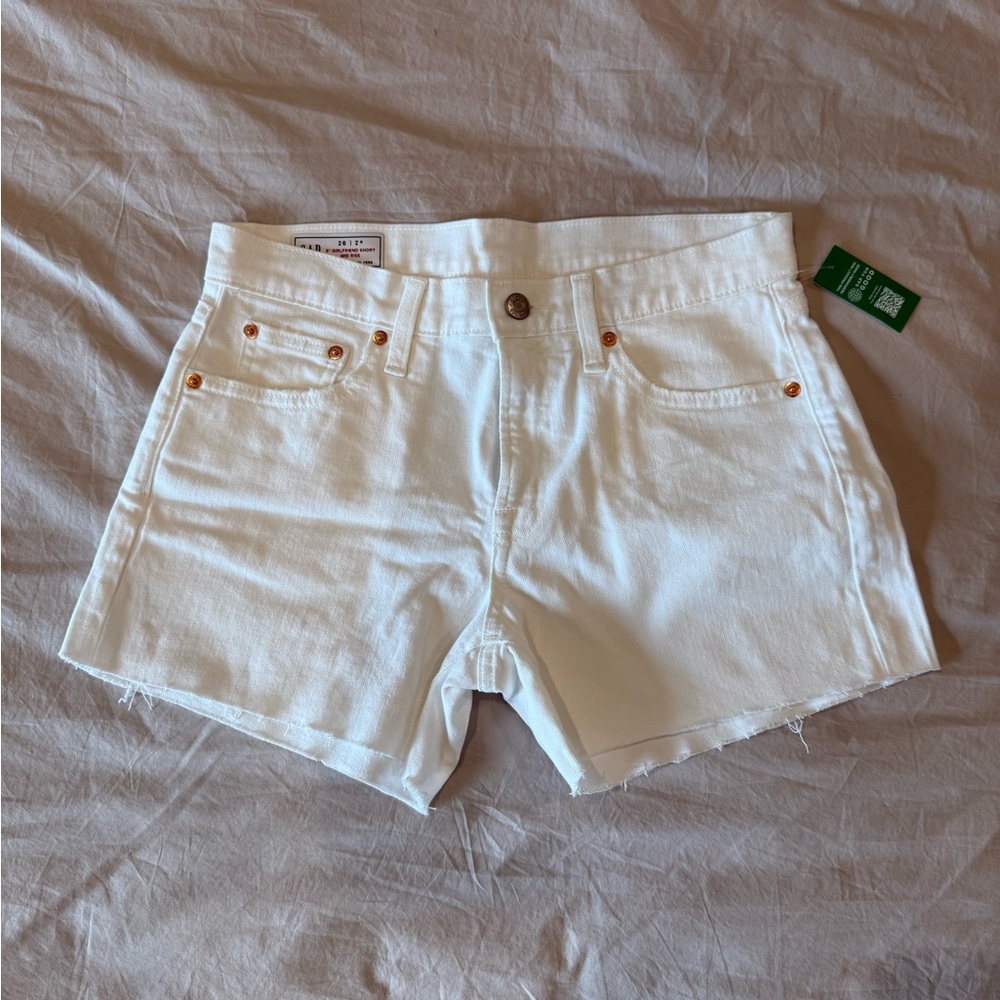 GAP White Jean Shorts for Women Size 26/2
